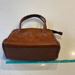 Patricia Nash Embossed Tan Mini Bag